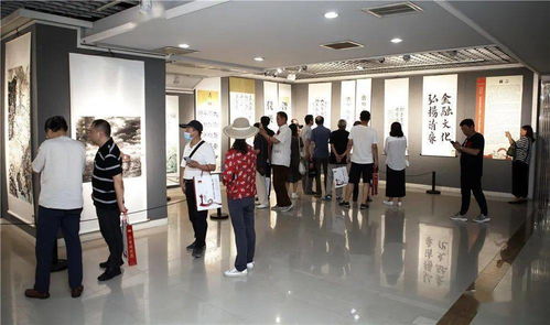 翰墨赞伟业 丹青颂党恩 庆祝中国共产党成立100周年 陕西金融系统职工书画作品展览在亮宝楼开幕